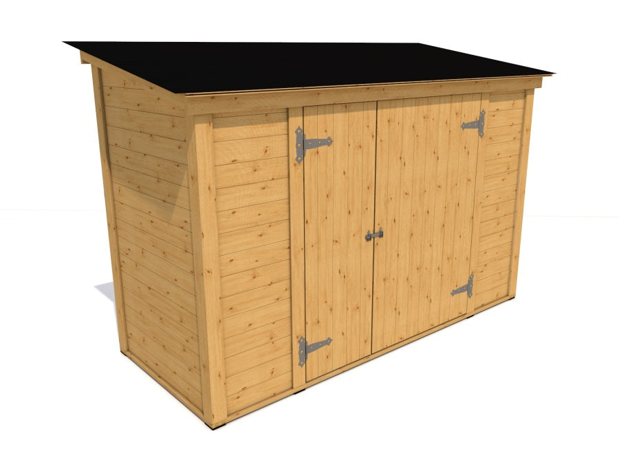 Nářaďový domek (dřevník)  H2 (274 x 115 cm) tl. 19mm