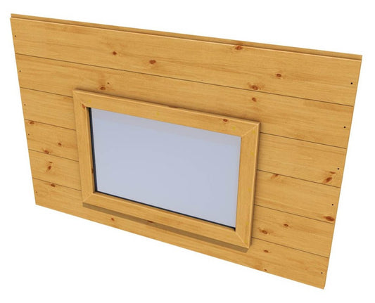 Panel s oknem navíc  - záměna za plné panely
