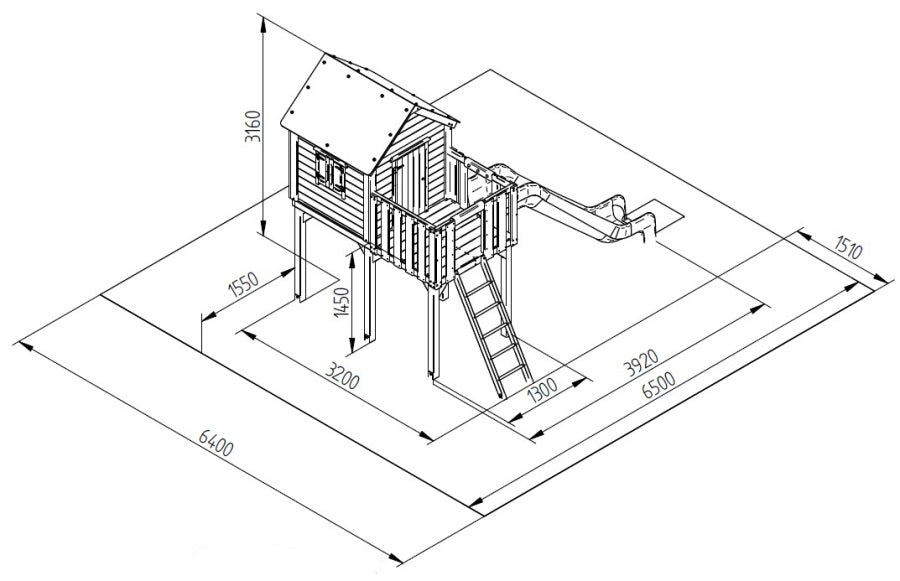 Monkey dětský domek - Pavlína 145 - Červená