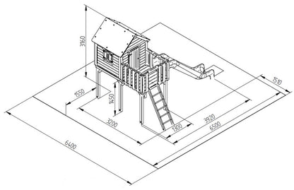 Monkey dětský domek - Pavlína 145 - Červená