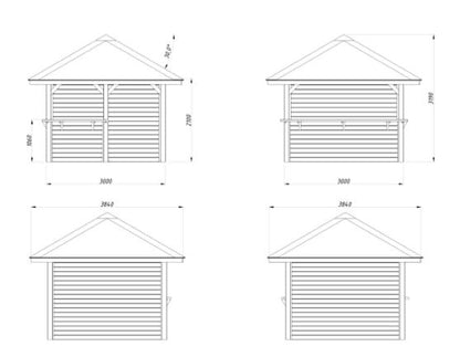 Pergola Bianca 8,3 m2