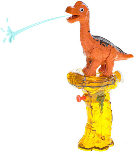 Pistole dětská vodní stříkací brontosaurus 23cm se zásobníkem na vodu plast