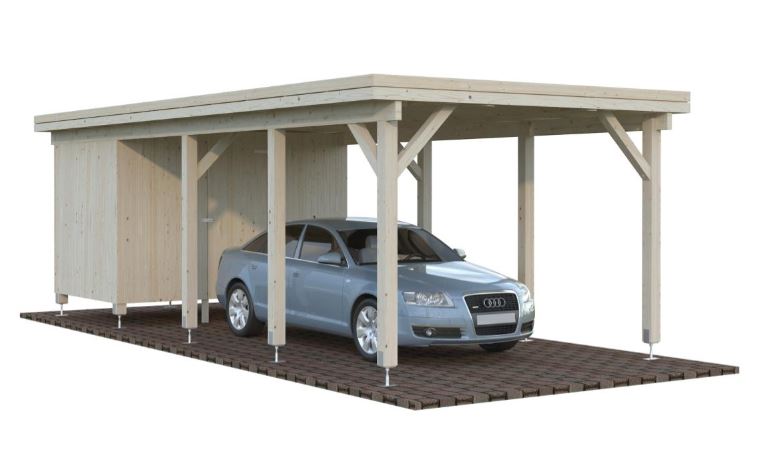 Přístřešek na auto Karl 23,1 m2 s úložným prostorem