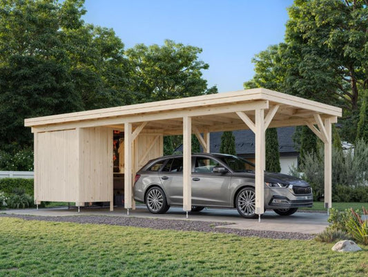 Přístřešek na auto Karl 23,1 m2 s úložným prostorem