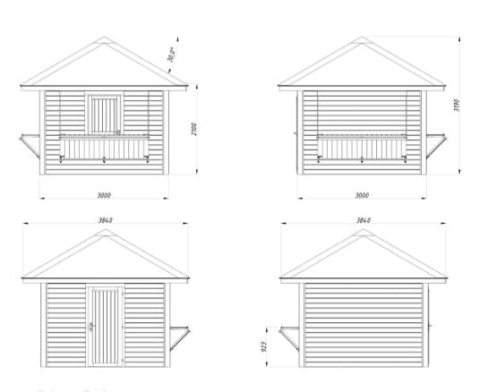 Prodejní stánek Bianca 8,3 m2 (dvě prodejní okna)