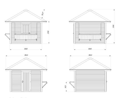 Prodejní stánek Bianca 8,3 m2 (dvě prodejní okna)
