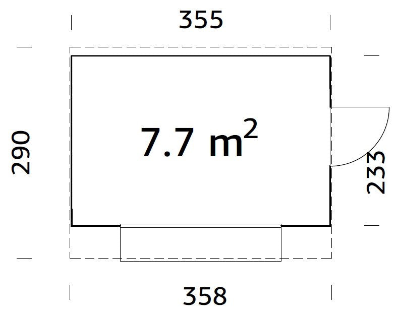 Prodejní stánek Kira 7,7 m2