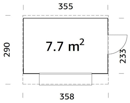 Prodejní stánek Kira 7,7 m2