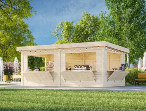 Prodejní stánek Lenna 16,6 m2 (čtyři prodejní okna)
