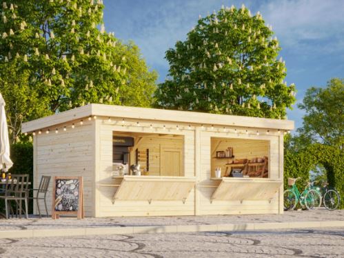 Prodejní stánek Lenna 16,6 m2 (dvě prodejní okna)