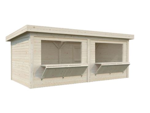 Prodejní stánek Lenna 16,6 m2 (dvě prodejní okna)
