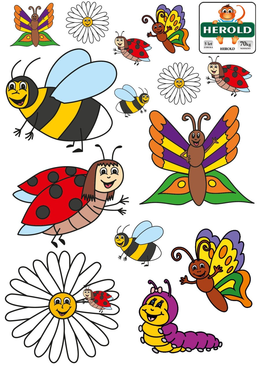 Samolepky A5 Hmyz