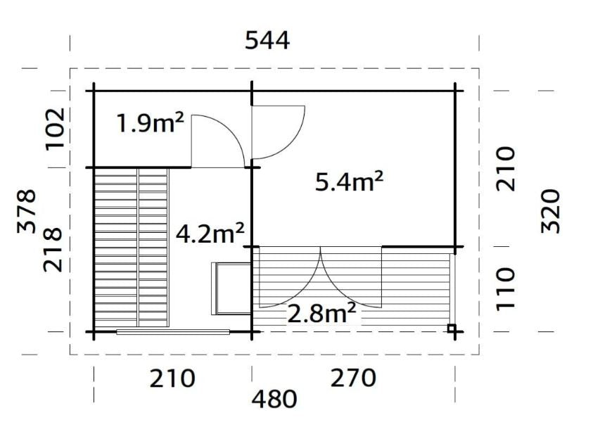 Sauna Sanna 11,5 m2