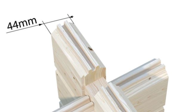 Sauna Sanna 12,8 m2 s posuvnými dveřmi