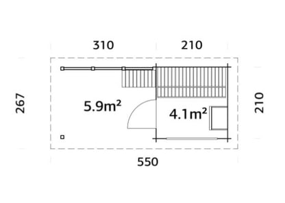Sauna Sanna 4,1 + 5,9 m2
