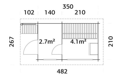 Sauna Sanna 6,8 m2