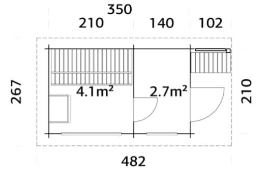 Sauna Sanna 6,8 m2