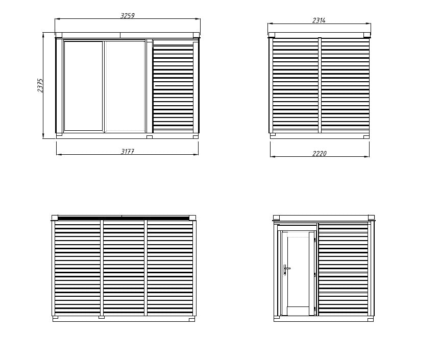 Sauna Sarah 3,8 + 2,1 m2