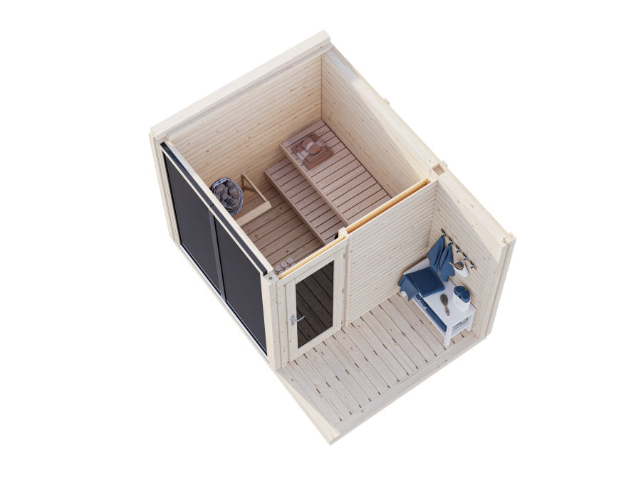 Sauna Sarah 3,8 + 2,1 m2