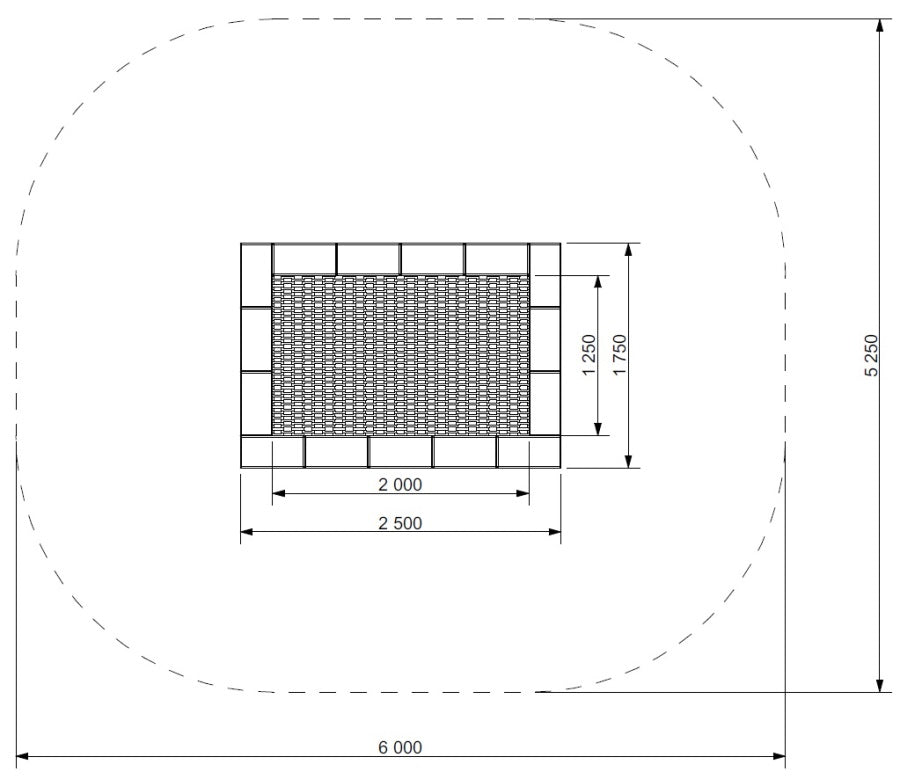 Zemní trampolína ORTA - obdelníková 1,75x2,5