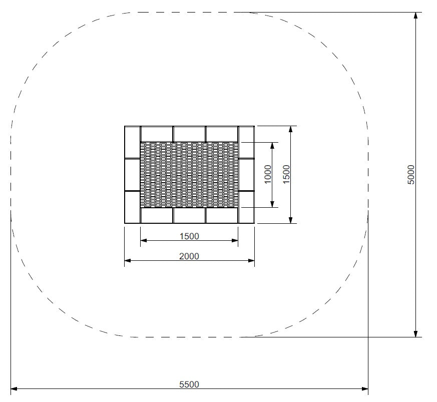 Zemní trampolína ORTA - obdelníiková 1,5x2 m