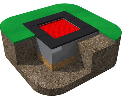Zemní trampolína PAKO - čtvercová 2,5 m