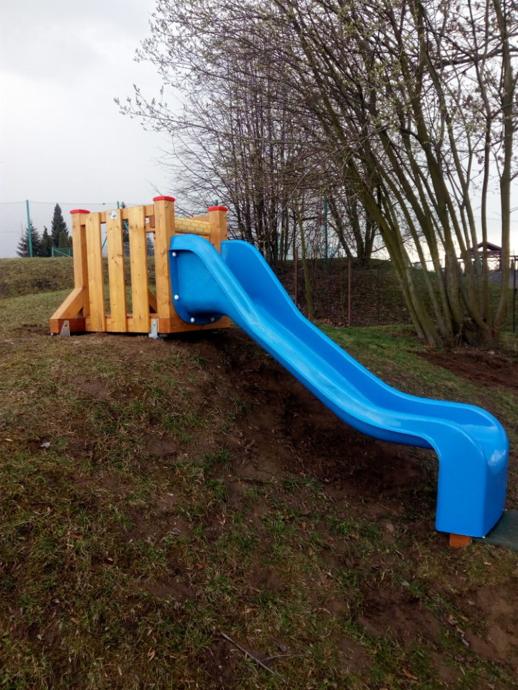 Skluzavka laminátová 5,2 m - modrá - nástup 2,5 m