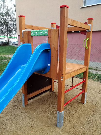 Skluzavka laminátová 2,5 m - modrá - nástup 1 m