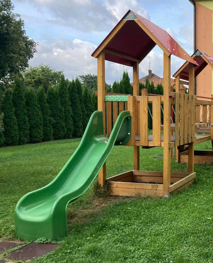 Skluzavka laminátová 2,5 m - zelená - nástup 1 m