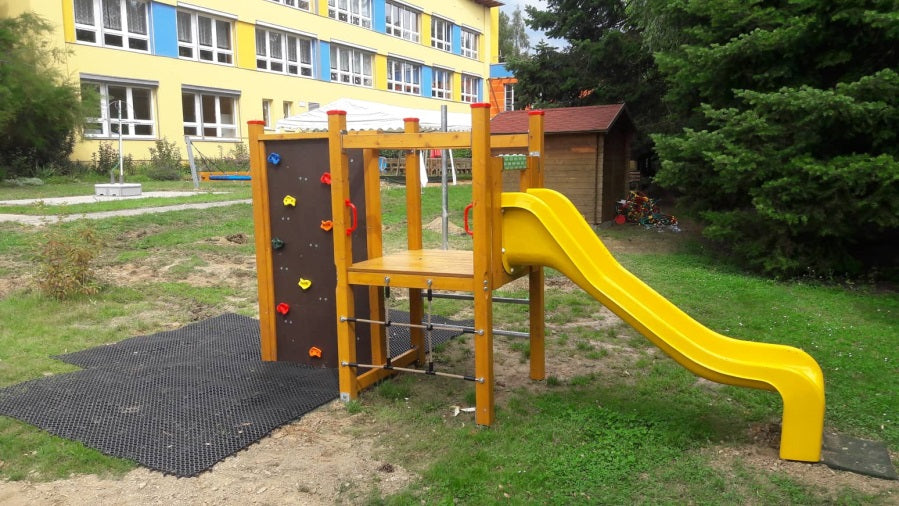 Skluzavka laminátová 2,5 m - žlutá - nástup 1 m