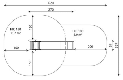 Skluzavka se schůdky 1,5m