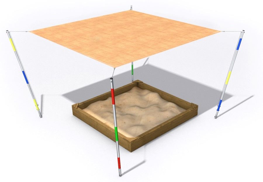 Stínění pro pískoviště 2,5x2,5 m