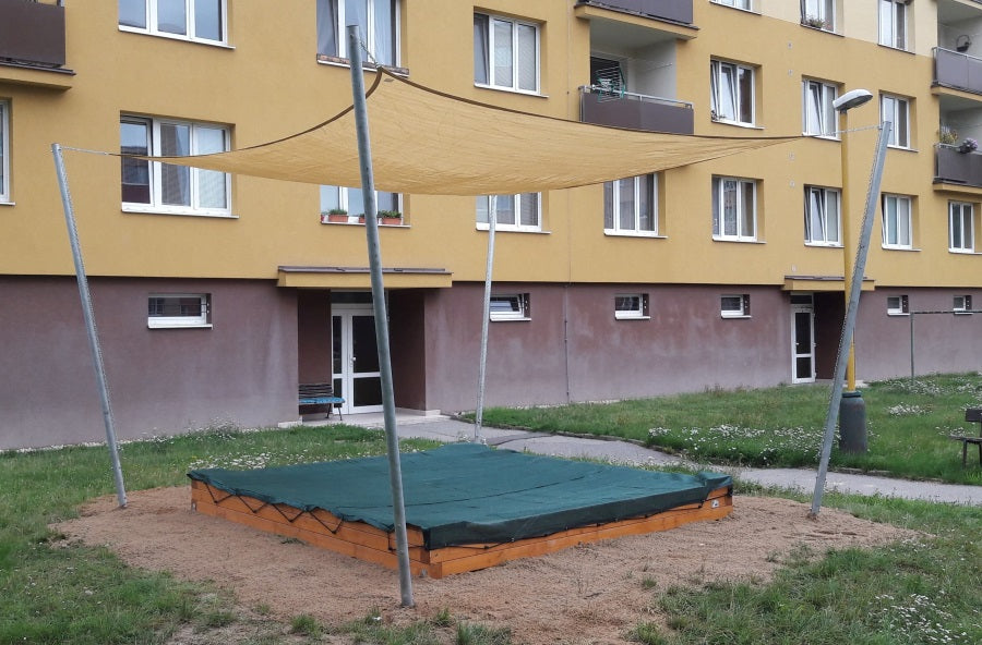 Stínění pro pískoviště 2,5x2,5 m