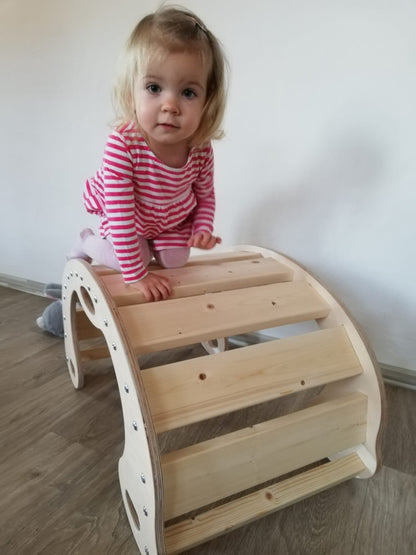 Víceúčelová houpačka dřevěná montessori