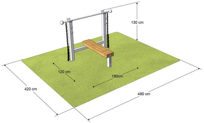 Workoutový prvek - Monkey's Bench lavice