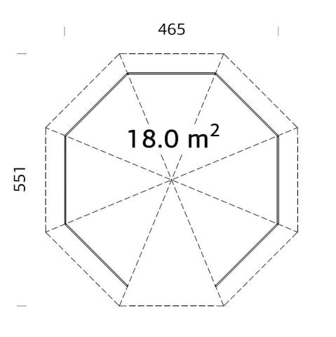 Zahradní altán Betty 18 m2