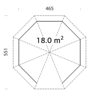 Zahradní altán Betty 18 m2