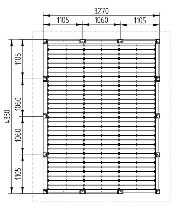 Zahradní altán HEROLD A3344 s terasovou podlahou 14,1 m2
