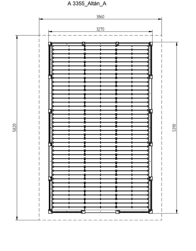 Zahradní Altán  HEROLD A3355 A s podlahou 16,6 m2