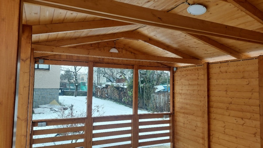 Zahradní Altán  HEROLD A3355 AAX Plus s boční stěnou  (3,1 + 14,1  m2)