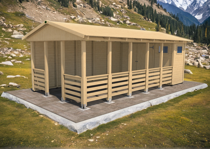 Zahradní altán Herold A3366 AAX Plus s boční stěnou (3,1 + 15,8 m2)