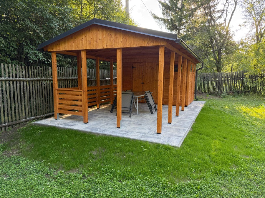 Zahradní altán Herold A3366 BX (6,3 + 12,6 m2)