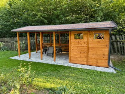 Zahradní altán Herold A3366 BX (6,3 + 12,6 m2)