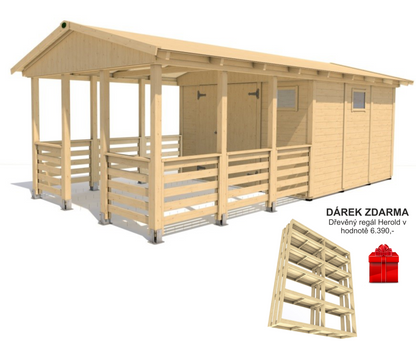 Zahradní altán Herold A3366 CX  (9,6 + 9,6 m2)