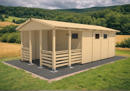 Zahradní altán Herold A3366 DX Plus s boční stěnou (12,6 + 6,3 m2)