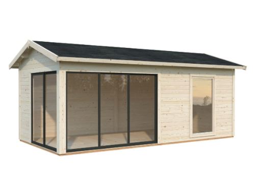 Zahradní domek Amanda 17,1 m2 s posuvnými dveřmi