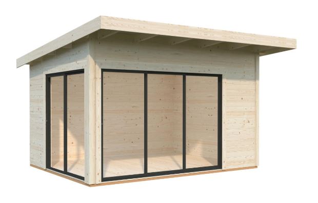 Zahradní domek Andrea 11,2 m2 s posuvnými dveřmi s dvojitým sklem