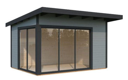 Zahradní domek Andrea 11,2 m2 s posuvnými dveřmi s dvojitým sklem