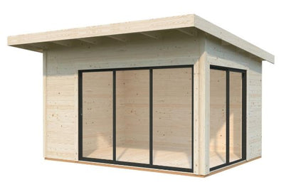 Zahradní domek Andrea 11,2 m2 s posuvnými dveřmi s dvojitým sklem