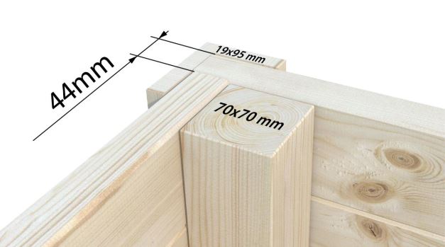 Zahradní domek Andrea 11,2 m2 s posuvnými dveřmi